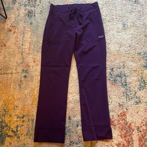 Purple Greys Anatomy scrub bottoms. Size SMALL.